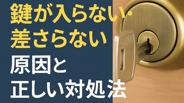 玄関の鍵が閉まらない・施錠できない原因を専門家が解説。放置すると危険なサイン、正しい対処法、緊急トラブルの対処方法を紹介。大阪で鍵トラブルなら阪奈ロック(阪奈ロックサービス)へ
